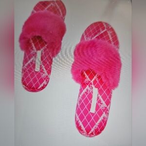 Pink Furry Women's Slippers